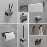 Стакан для зубных щеток LEMARK SMOOTH LINE с держателем графит 9736015